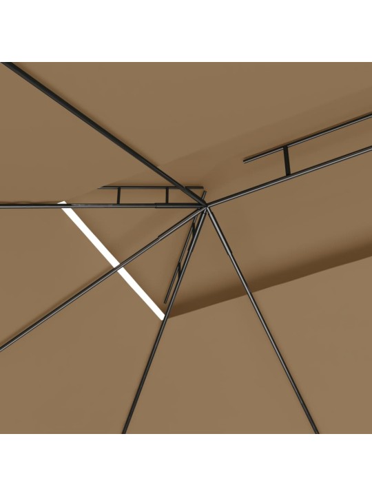 Altán 4 x 3 x 2,7 m taupe 160 g/m²