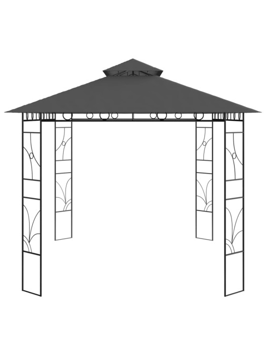 Altán 4 x 3 x 2,7 m antracitový 160 g/m²