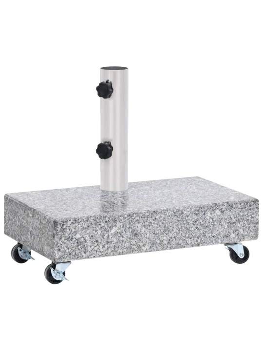 Stojan na slunečník světle šedý 45 x 25 x 8,3 cm žula