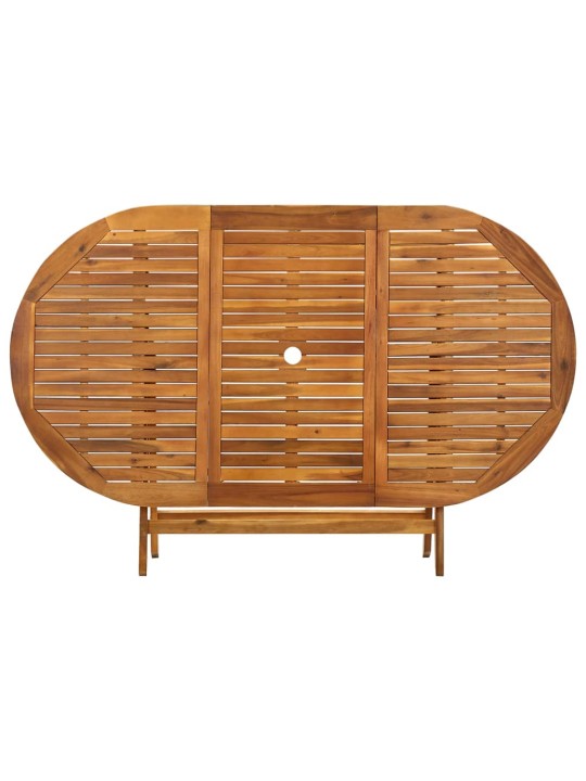 Skládací zahradní stůl 160 x 85 x 75 cm masivní akáciové dřevo