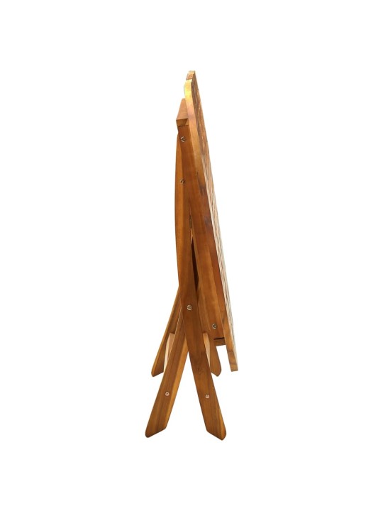 Skládací zahradní stůl 160 x 85 x 75 cm masivní akáciové dřevo