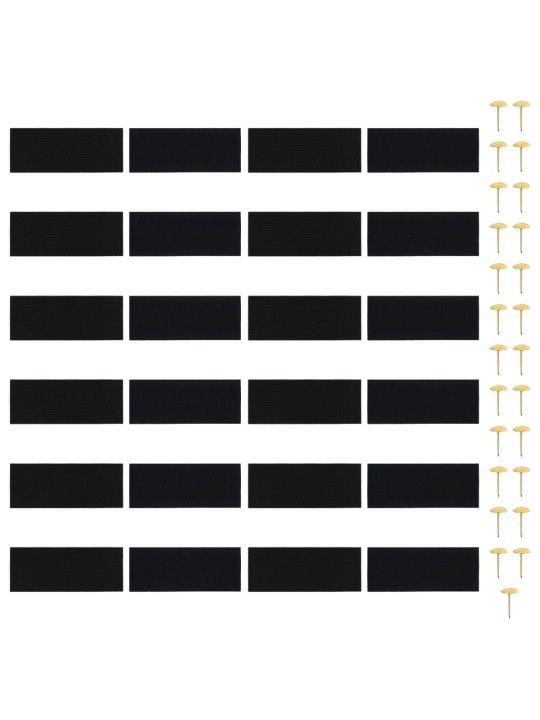 Závěsy do dveří proti hmyzu 2 ks s magnety černé 200 x 80 cm