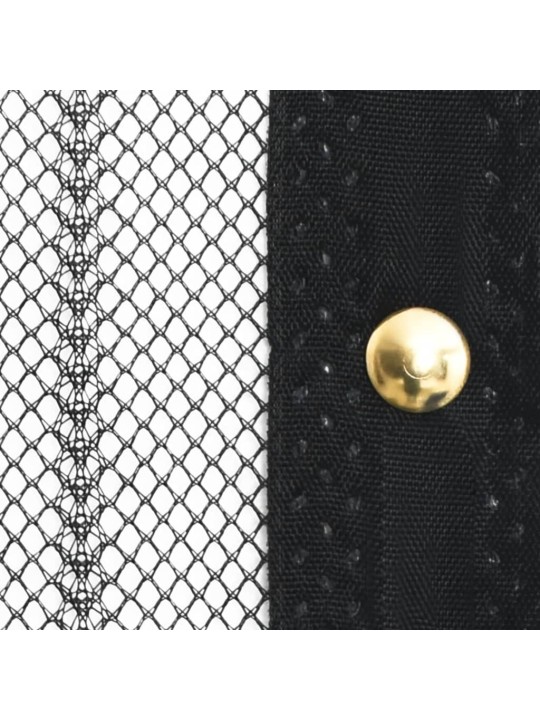 Závěsy do dveří proti hmyzu 2 ks s magnety černé 200 x 80 cm