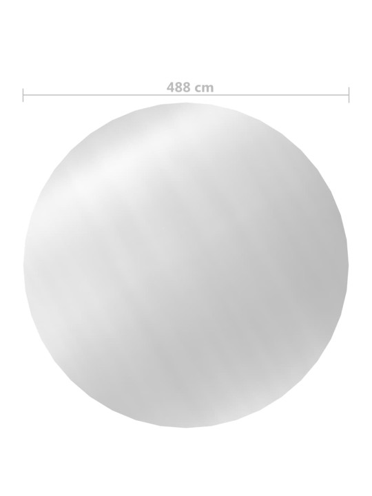 Krycí plachta na bazén stříbrná 488 cm pe