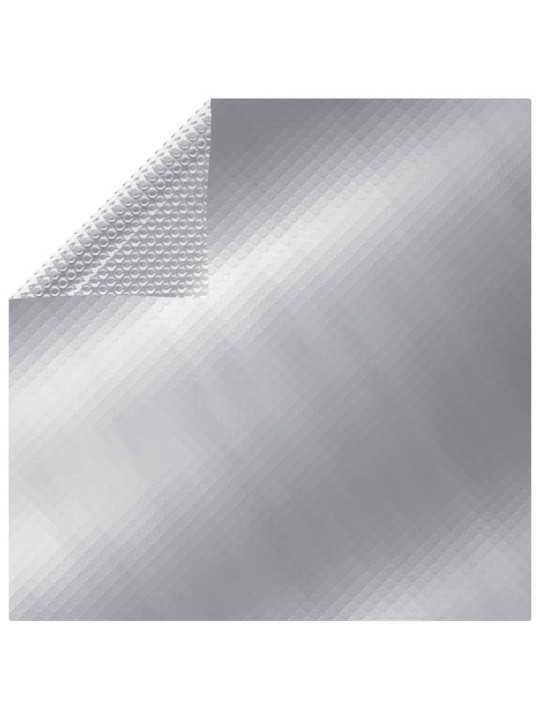 Obdélníkový kryt na bazén 500 x 300 cm pe stříbrný