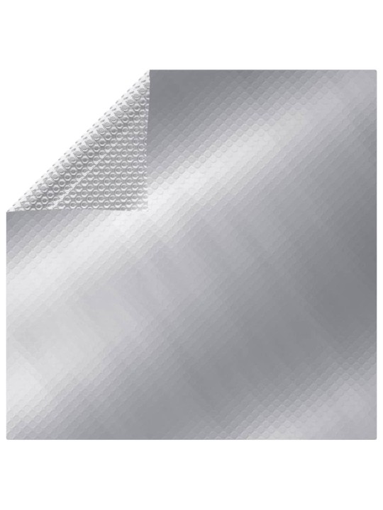 Obdélníkový kryt na bazén 800 x 500 cm pe stříbrný