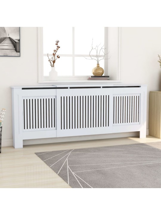 Kryt na radiátor MDF bílý 205 cm