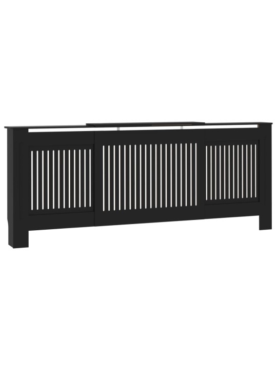 Kryt na radiátor MDF černý 205 cm