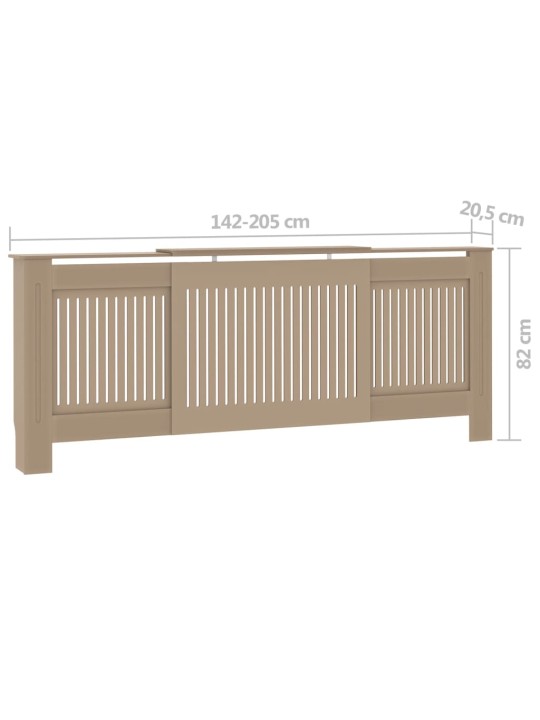 Kryt na radiátor MDF 205 cm