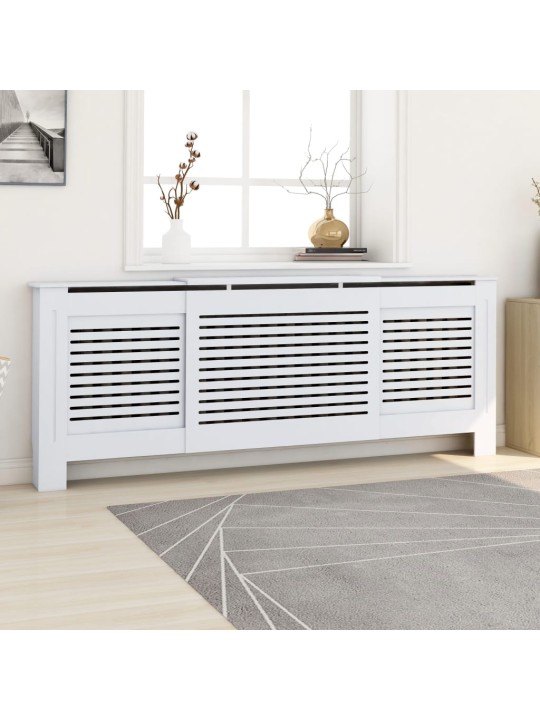 Kryt na radiátor MDF bílý 205 cm