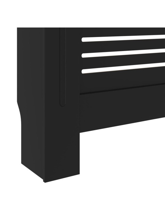 Kryt na radiátor MDF černý 205 cm