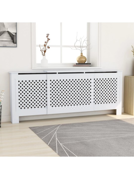 Kryt na radiátor MDF bílý 205 cm