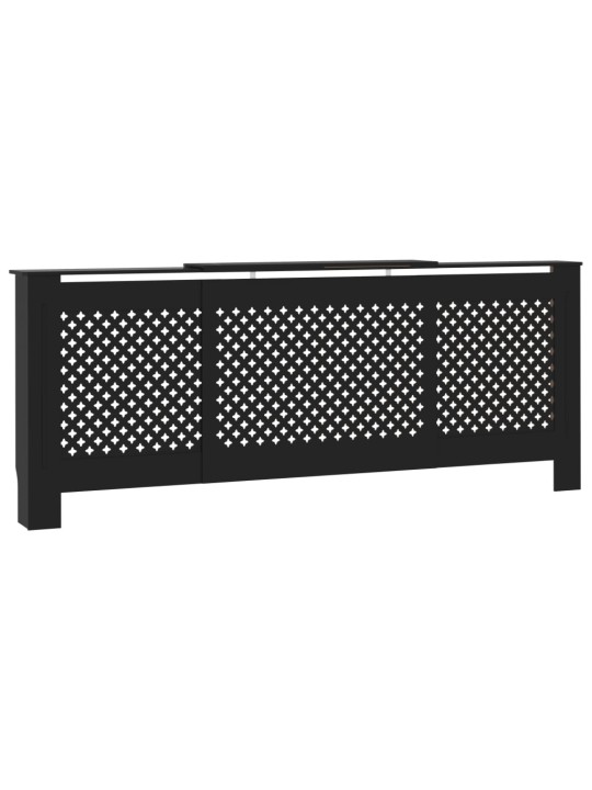 Kryt na radiátor MDF černý 205 cm