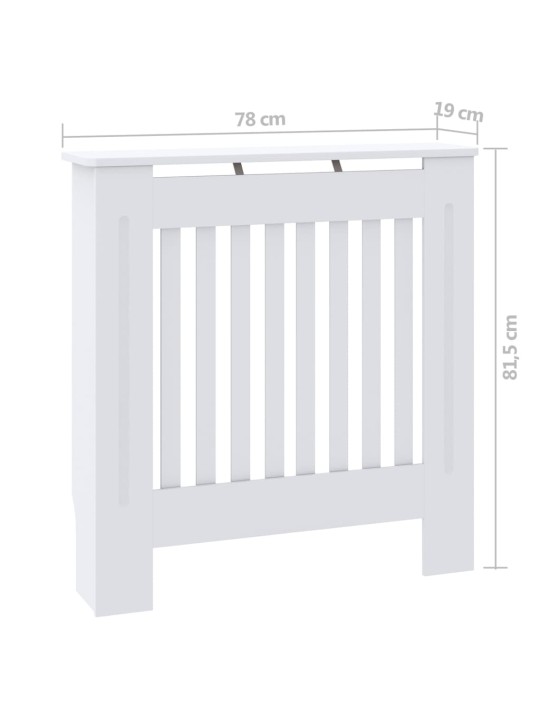 Kryt na radiátor MDF bílý 78 cm