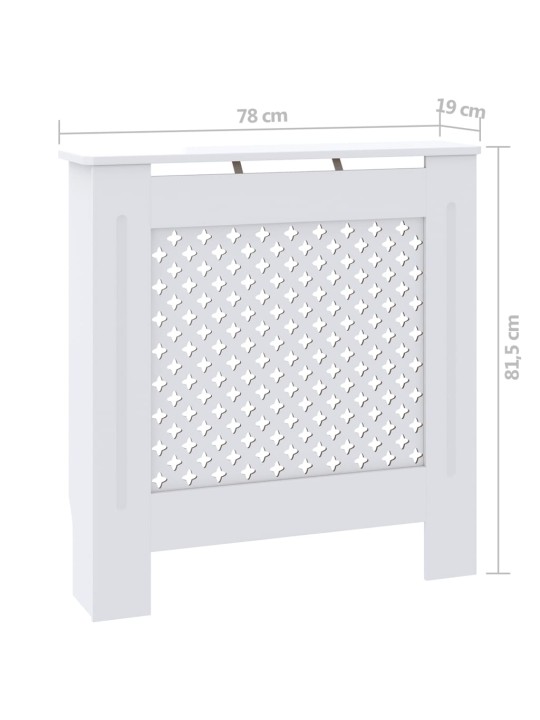 Kryt na radiátor MDF bílý 78 cm