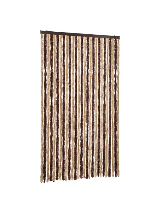 Závěs proti hmyzu béžový a světle hnědý 118x220 cm Chenille