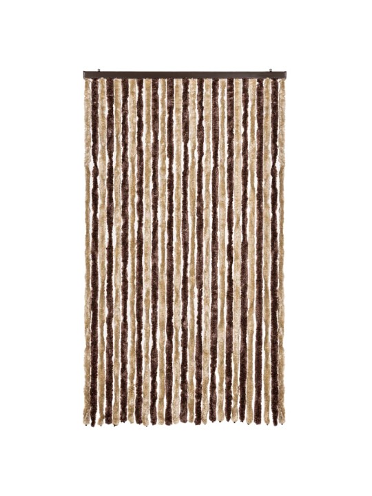 Závěs proti hmyzu béžový a světle hnědý 118x220 cm Chenille