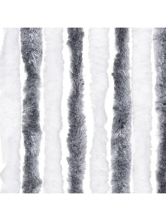 Závěs proti hmyzu šedobílý 118 x 220 cm Chenille