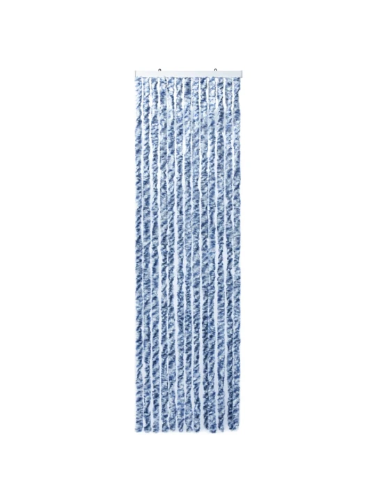 Závěs proti hmyzu modrobílý 56 x 200 cm Chenille