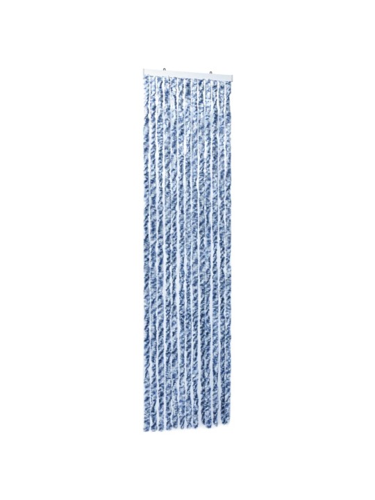 Závěs proti hmyzu modrobílý 56 x 200 cm Chenille