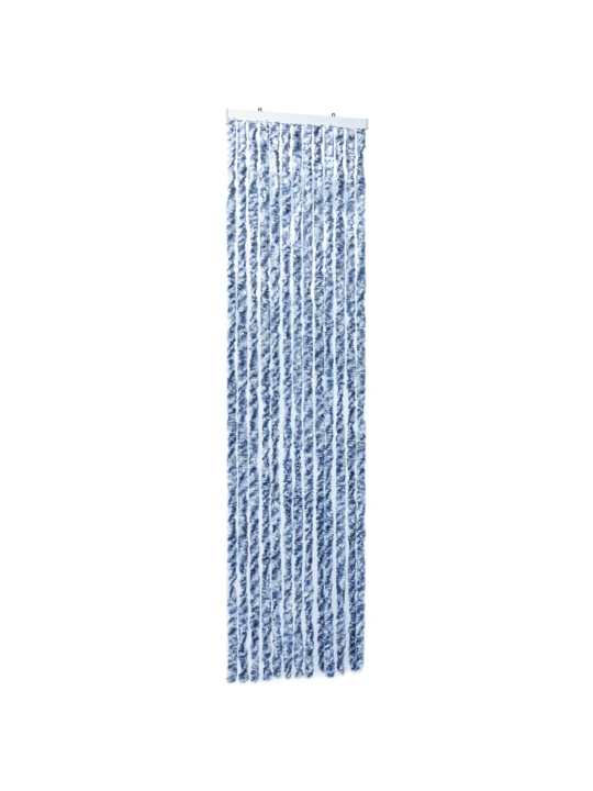 Závěs proti hmyzu modrobílý 56 x 200 cm Chenille