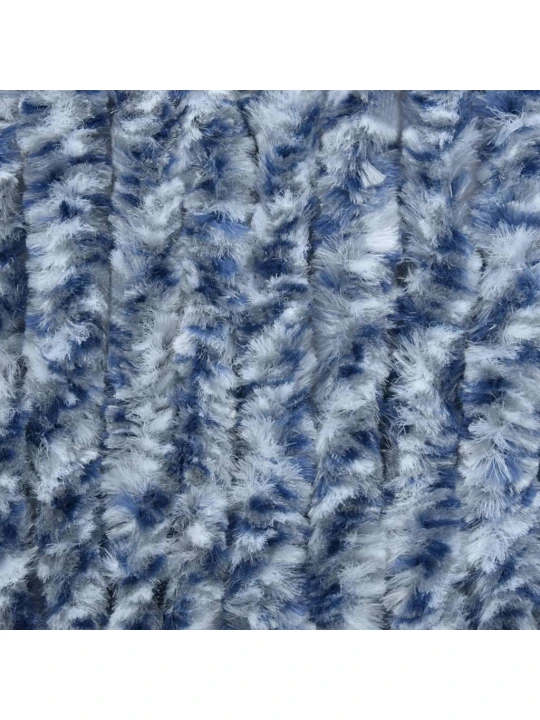 Závěs proti hmyzu modrobílý 56 x 200 cm Chenille
