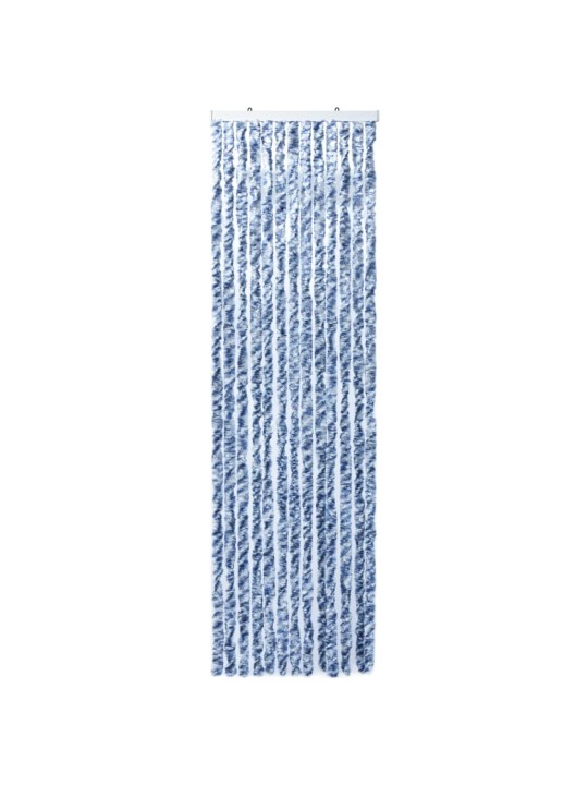 Závěs proti hmyzu modrobílý 90 x 200 cm Chenille