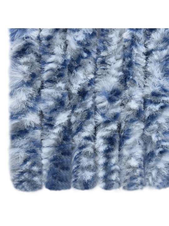 Závěs proti hmyzu modrobílý 90 x 200 cm Chenille
