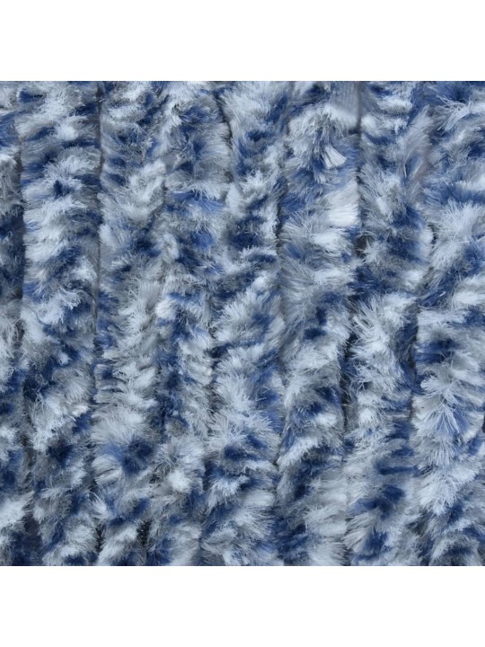 Závěs proti hmyzu modrobílý 90 x 200 cm Chenille
