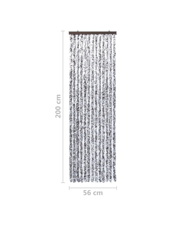 Závěs proti hmyzu hnědo-béžový 56 x 200 cm Chenille