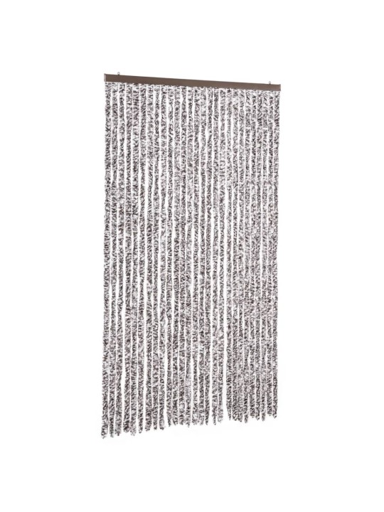 Závěs proti hmyzu hnědý a béžový 118 x 220 cm Chenille