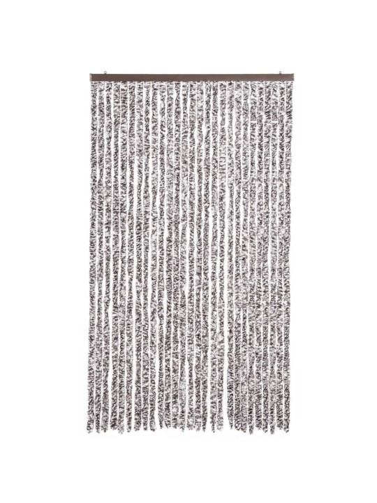 Závěs proti hmyzu hnědý a béžový 118 x 220 cm Chenille