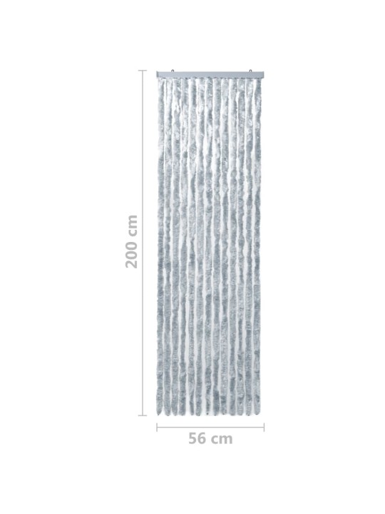 Závěs proti hmyzu bílošedý 56 x 200 cm Chenille