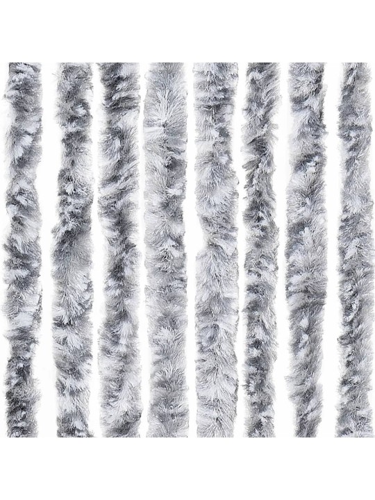 Závěs proti hmyzu bílošedý 118 x 220 cm Chenille