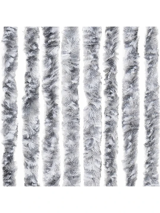 Závěs proti hmyzu bílošedý 118 x 220 cm Chenille