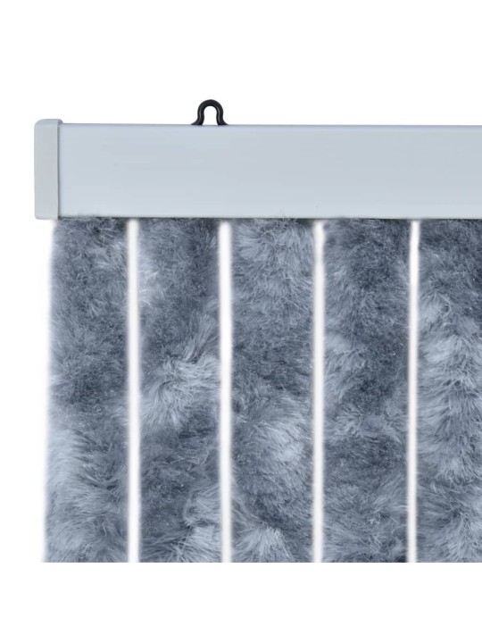 Závěs proti hmyzu stříbrný 90 x 200 cm Chenille