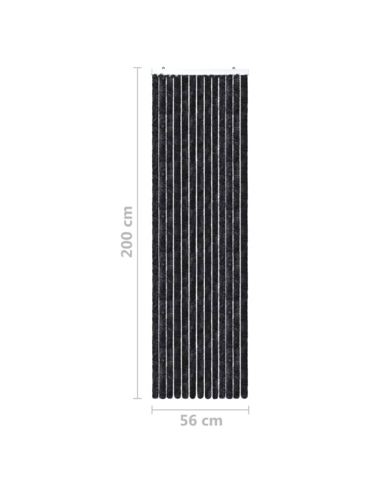 Závěs proti hmyzu antracitový 56 x 200 cm Chenille