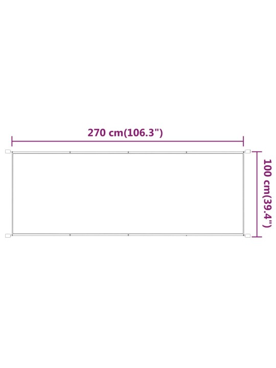Vertikální markýza světle zelená 100 x 270 cm oxfordská látka