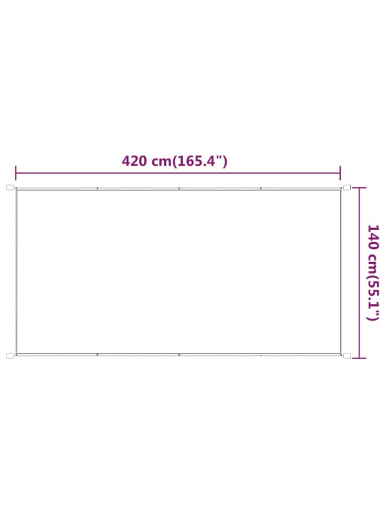 Vertikální markýza světle zelená 140 x 420 cm oxfordská látka