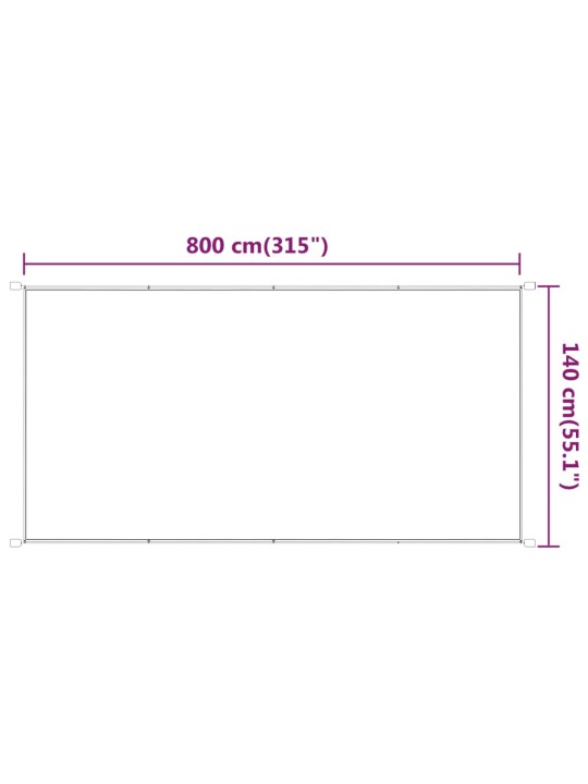 Vertikální markýza světle zelená 140 x 800 cm oxfordská látka