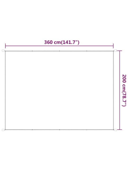 Vertikální markýza světle zelená 200 x 360 cm oxfordská látka