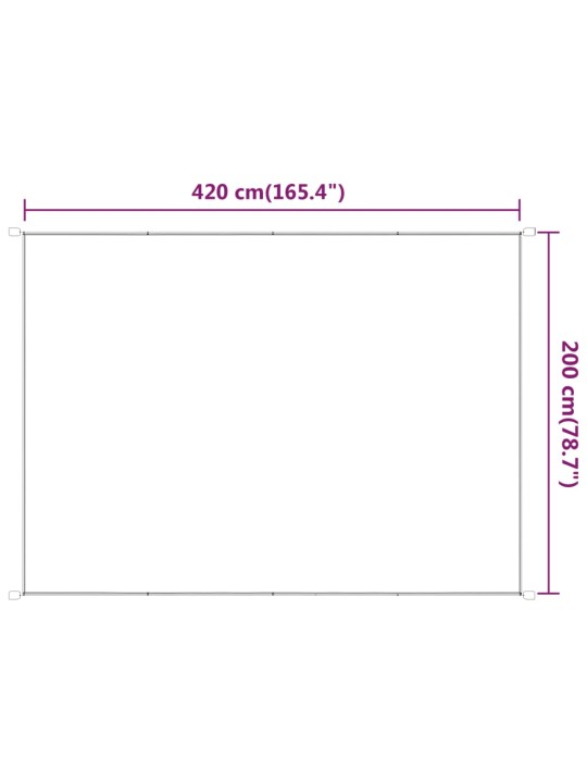 Vertikální markýza světle zelená 200 x 420 cm oxfordská látka