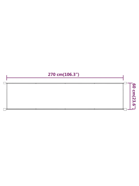 Vertikální markýza modrá 60 x 270 cm oxfordská látka