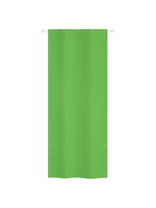 Balkonová zástěna světle zelená 100 x 240 cm oxfordská látka