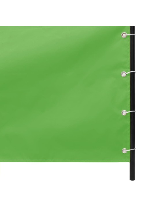 Balkonová zástěna světle zelená 100 x 240 cm oxfordská látka