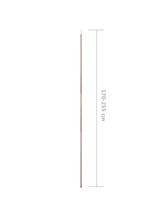 Teleskopická stanová tyč 170–255 cm pozinkovaná ocel