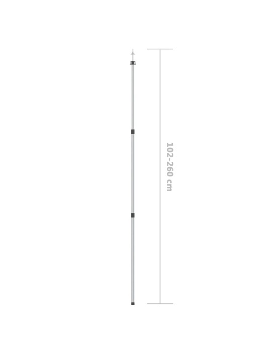Teleskopická tyč pro celtu o délkce 102–260 cm hliník