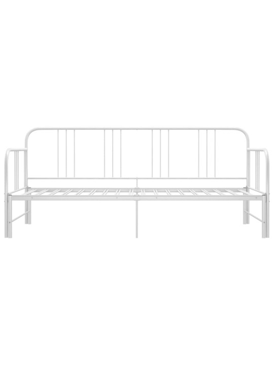 Rám vysouvací postele/pohovky bílý kovový 90 x 200 cm
