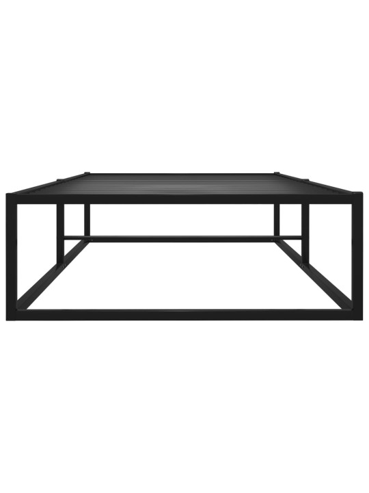 Rám postele černý kov 100 x 200 cm