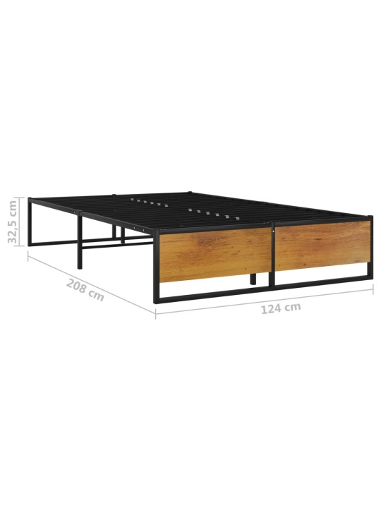 Rám postele černý kovový 120 x 200 cm